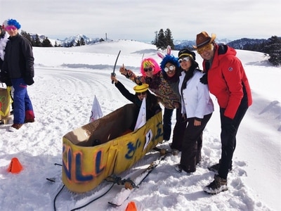 team building annecy Push car